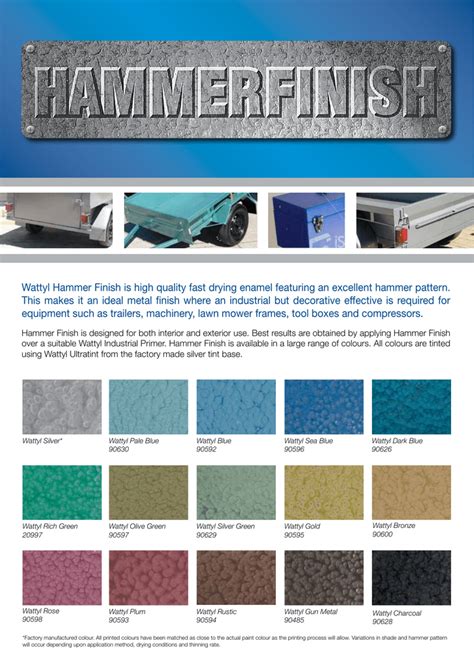 hammered finish sheet metal|hammer finish paint color chart.